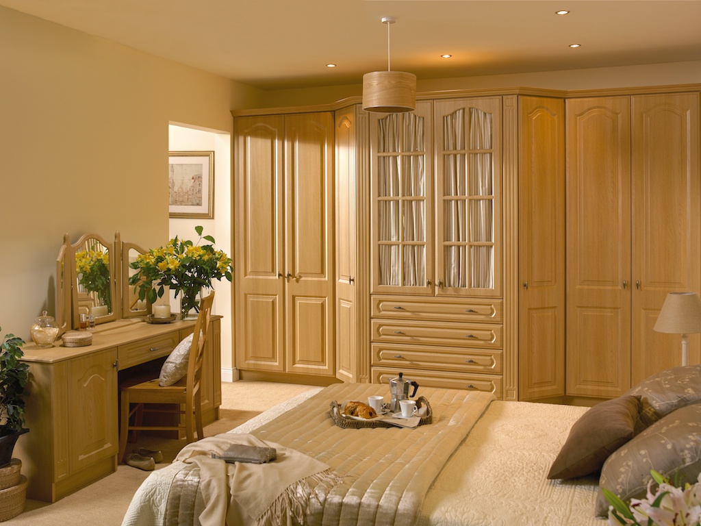 Bedroom in Windsor shown in Montana oak