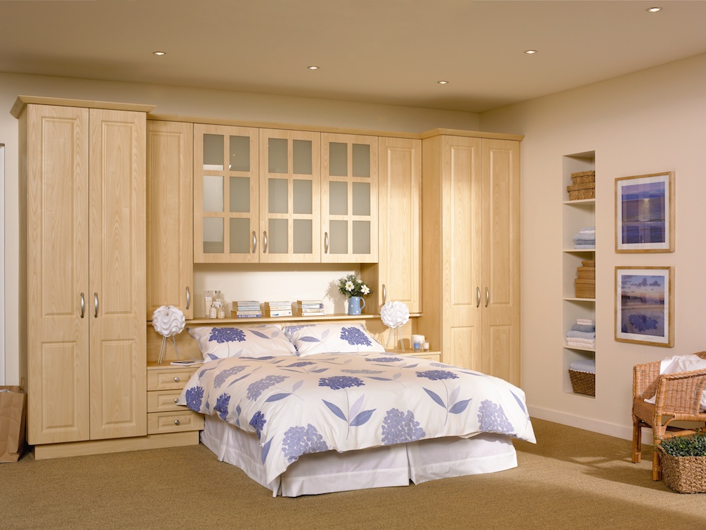Bedroom in Paris style shown in Loire ash